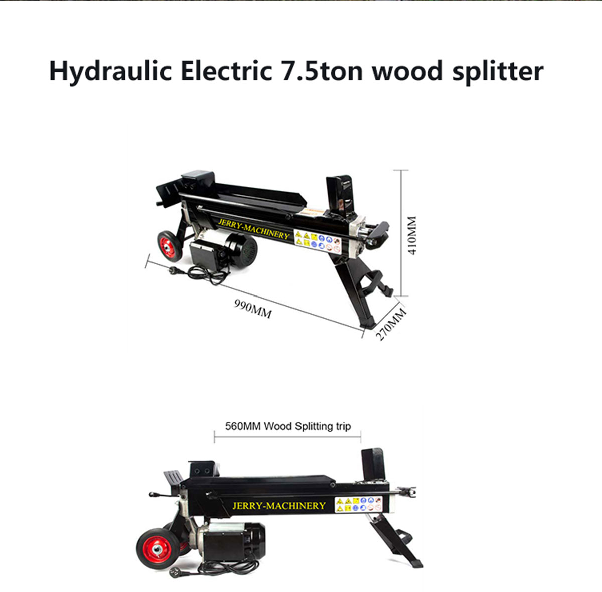 7.5T Electric Wood Splitting 