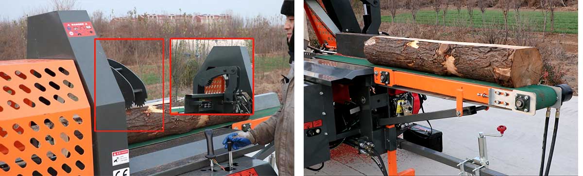 Electric Fire Wood Cutting Machine