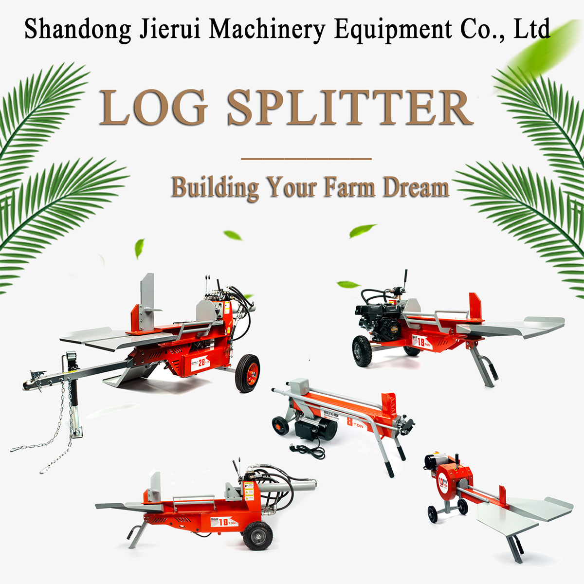 8T Log Splitter Machine