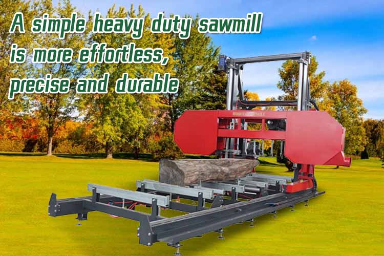 Faster Cutting Speed Simple Heavy Duty Sawmill